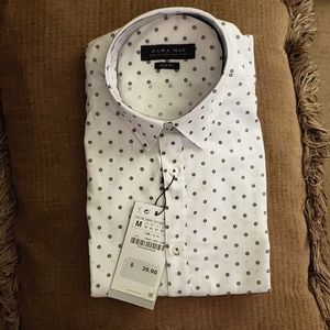 Zara Man - Size M Slim Fit Dress Shirt